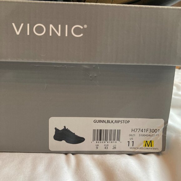 NIB Vionic Waterproof Sneaker Black W11 M - Picture 3 of 5